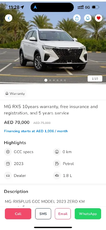 MG RX5 2023 for Sale in Sharjah Image-4