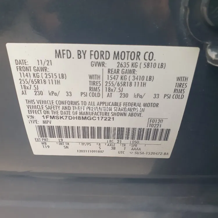 فورد إكسبلورر 2021 for Sale in الشارقة Image-5