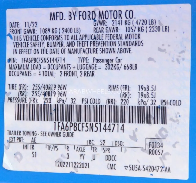 Ford Mustang 2022 for Sale in Sharjah Image-25